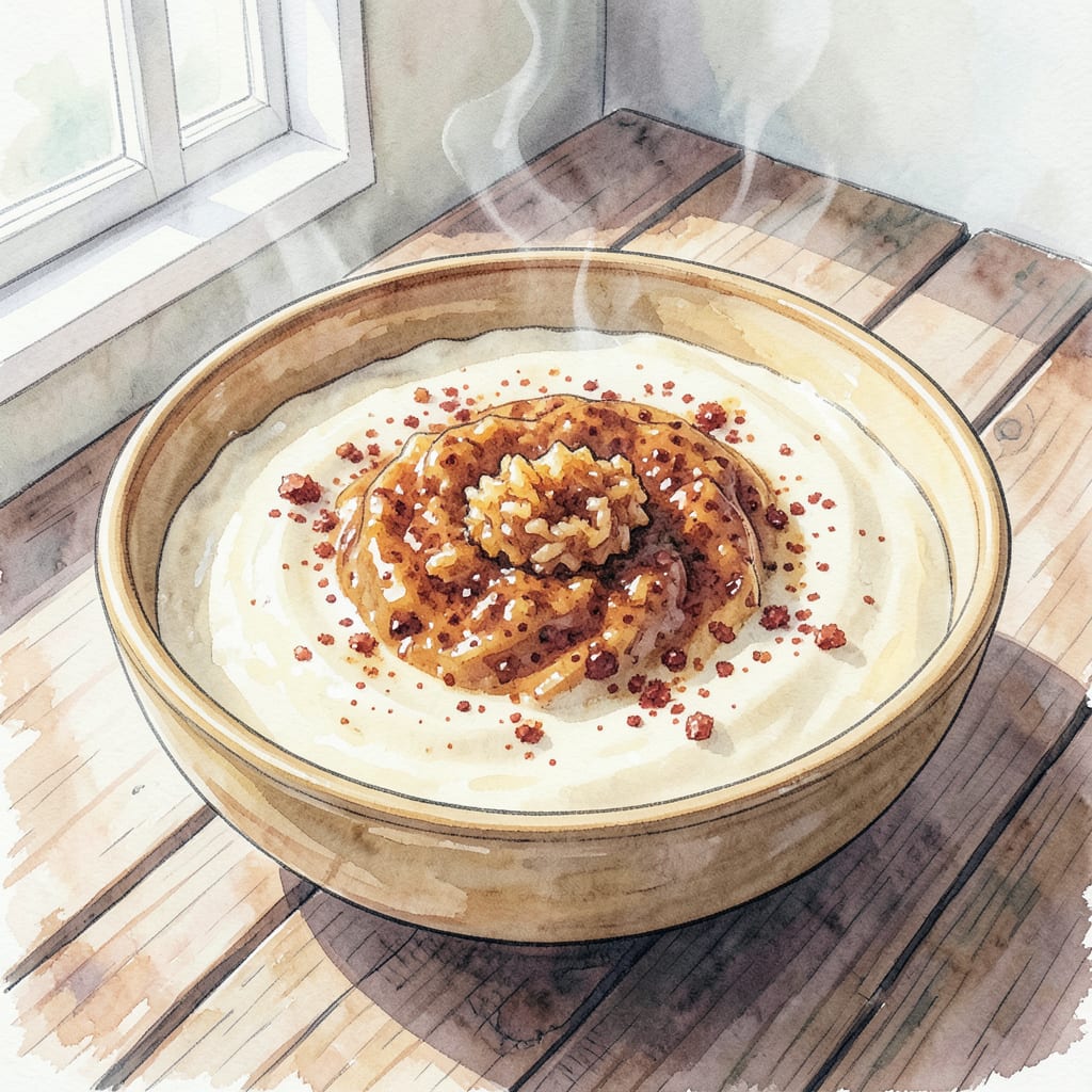 Smoked Rice Pudding BBQ Recipe: Creamy Comfort with Smoky Twist illustration with key details