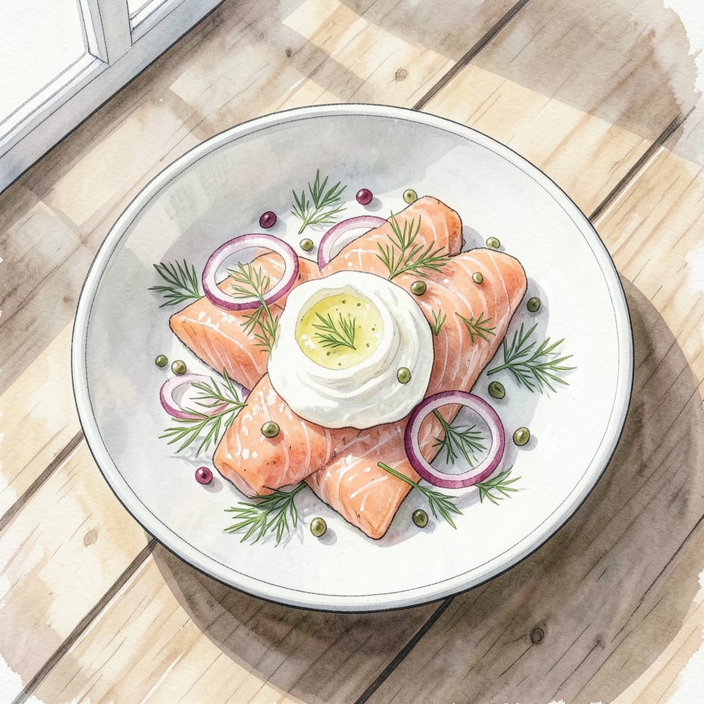 Smoked Salmon BBQ Recipe Cold: Elegant Cold Appetizer Perfection example with annotations