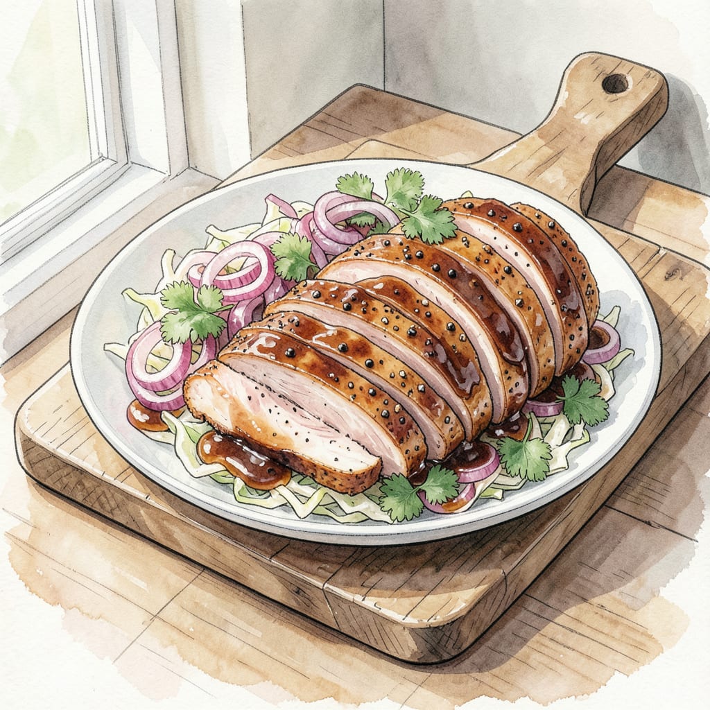 Smoked Turkey Pastrami BBQ Recipe: Tender, Smoky, and Finger Licking example with annotations