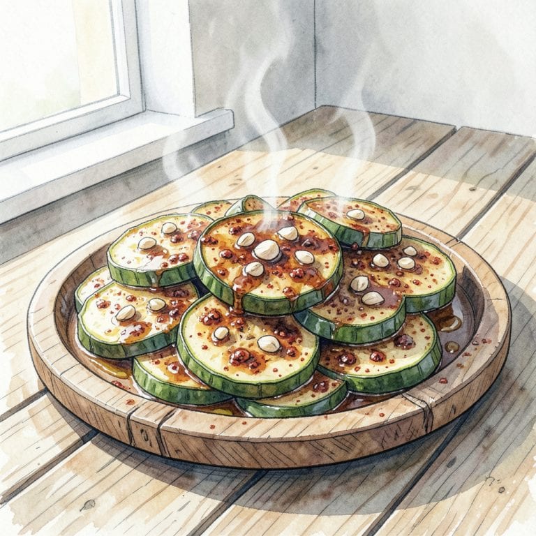 smoked zucchini bbq recipe illustration with key details