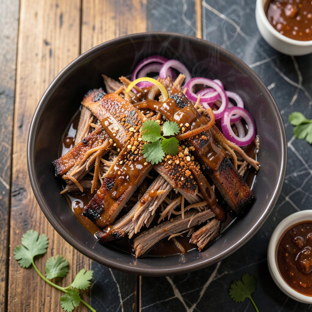 Visual representation of Southern BBQ Pulled Pork Recipe: Low and Slow to Melting Tenderness