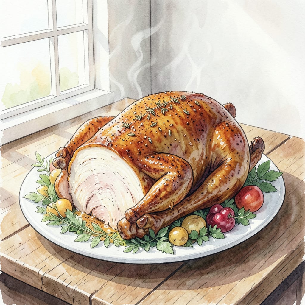 Southern Turkey Recipe: Golden Brown Heritage Dish illustration with key details