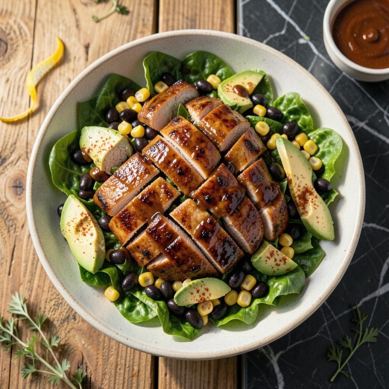Southwest BBQ Chicken Salad Recipe: Smoky Crunch in Every Bite illustration with key details