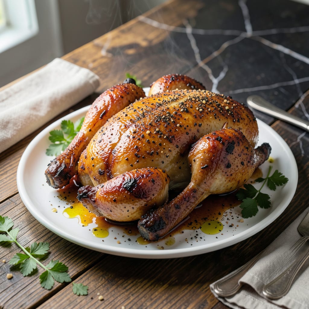 spatchcocked grilled chicken recipe detailed visual guide
