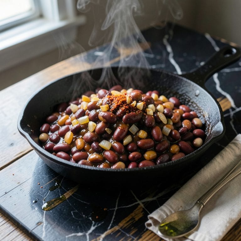 Spicy BBQ Beans Recipe: Smoky Heat in Every Bite example with annotations