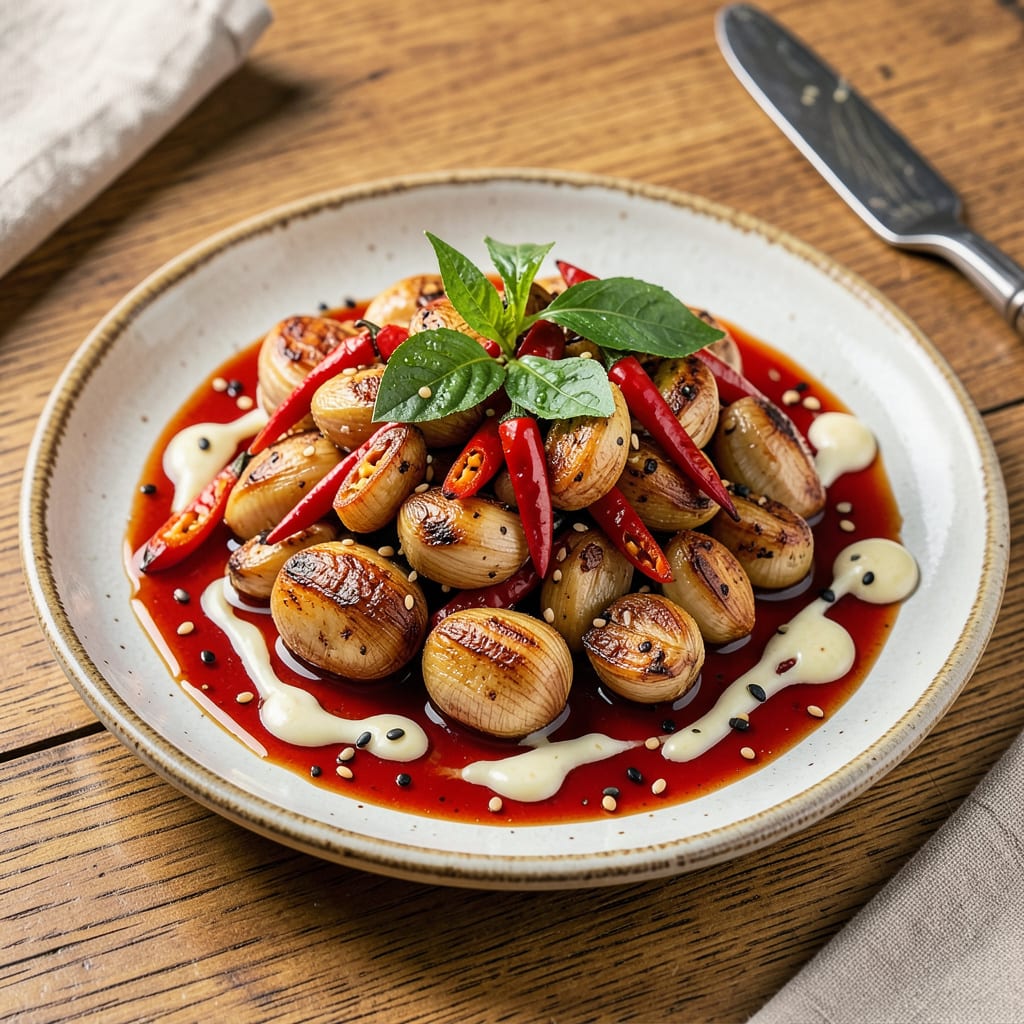 Spicy Garlic Sauce Recipe: Quick, Easy, and Full of Flavor example with annotations
