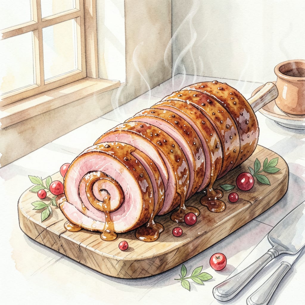 Spiral Ham Recipe: Glazed Perfection for Holiday Feasts example with annotations