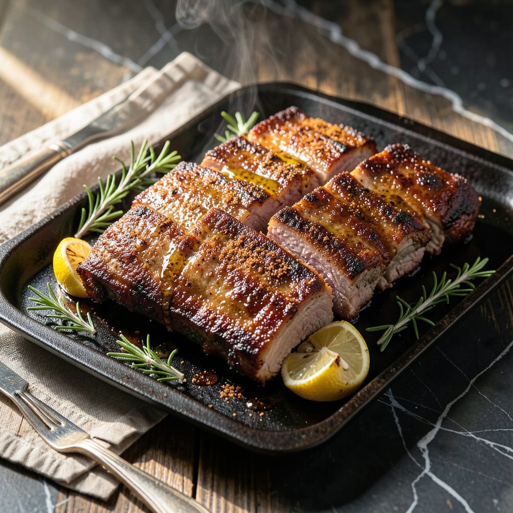 Complete st louis rib recipe oven overview image