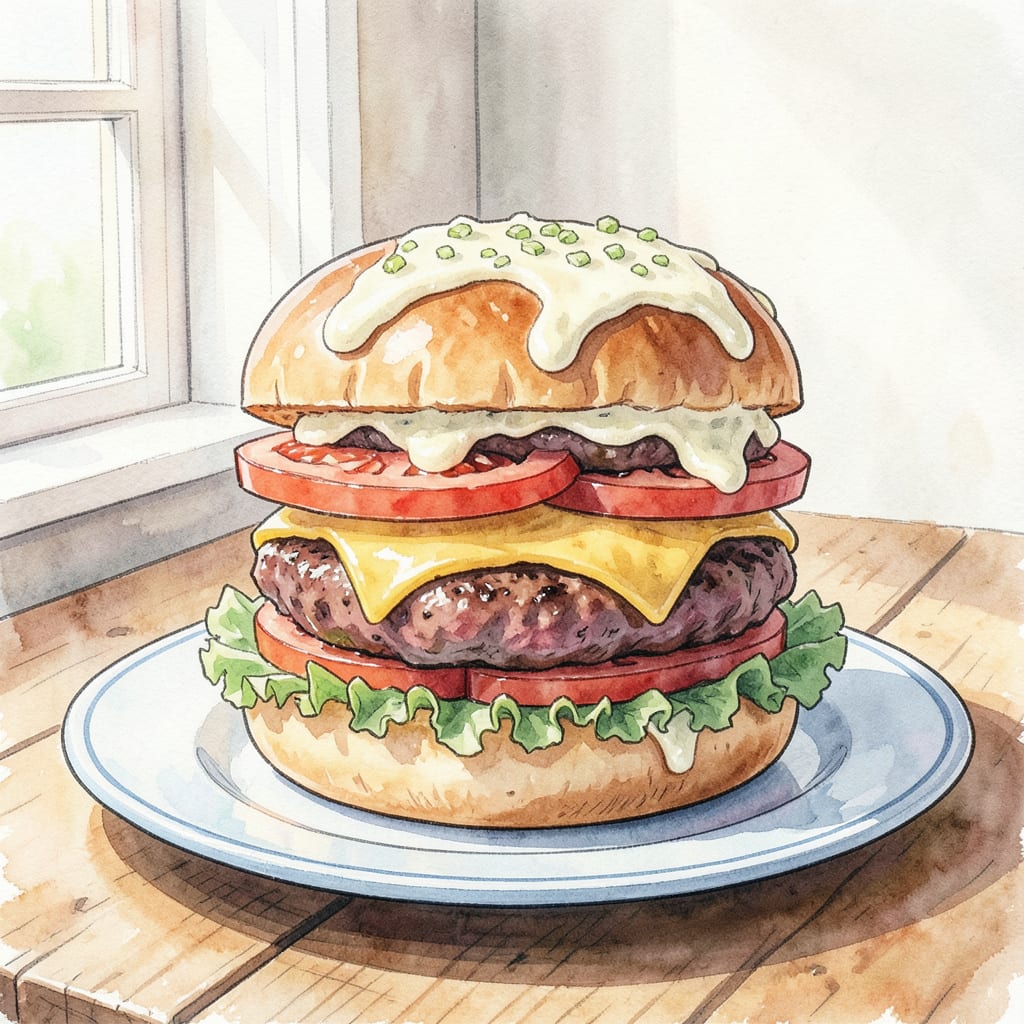 Steak N Shake Garlic Burger Recipe: Juicy Patty and Savory Garlic Flavor illustration with key details