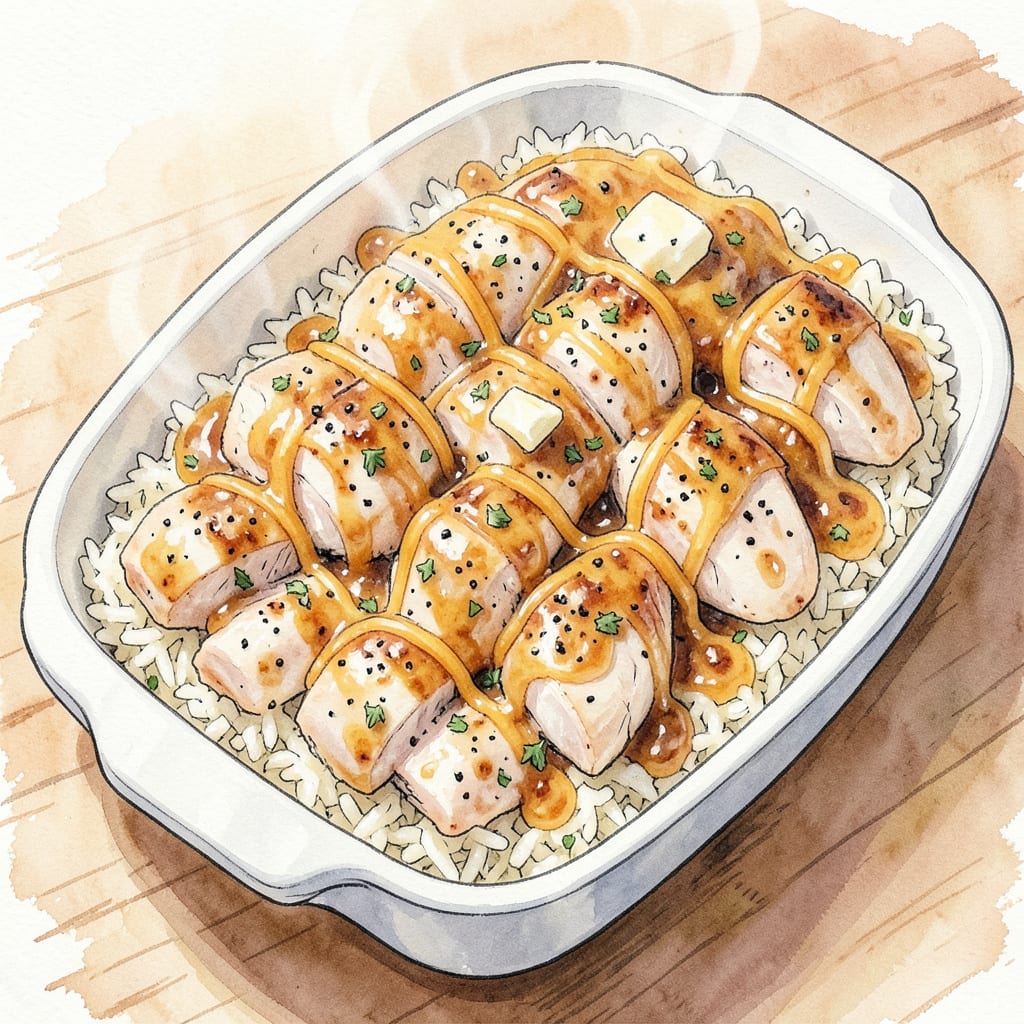 Complete stouffers grandma chicken and rice bake recipe overview image