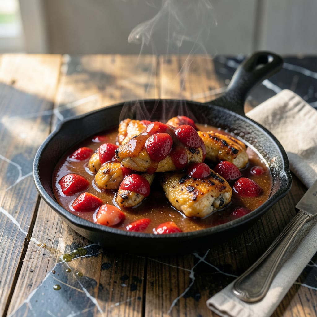 strawberry bbq sauce recipe example with annotations