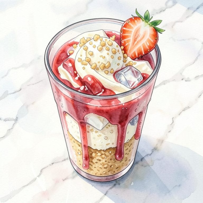 strawberry cheesecake starbucks drink recipe example with annotations
