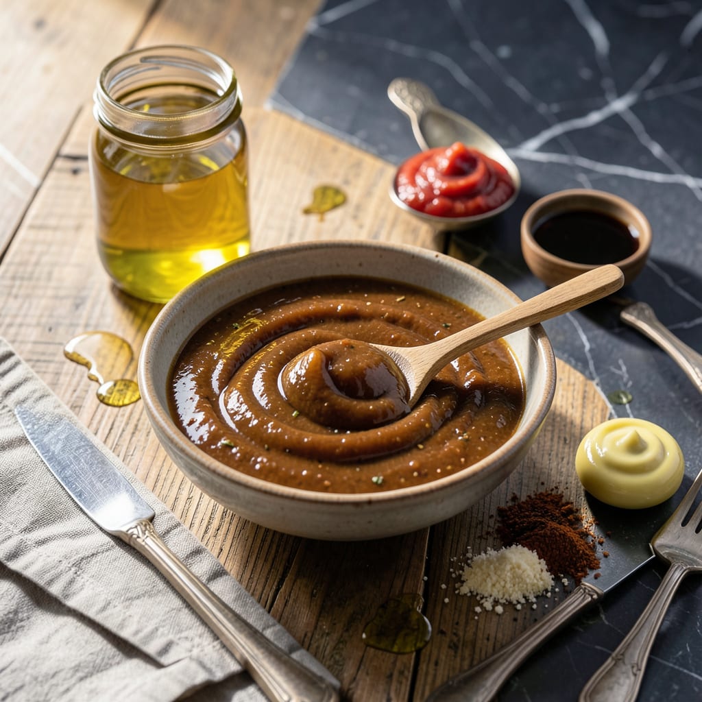Sugar Free BBQ Sauce Recipe No Ketchup: Tangy Vinegar Base With Spiced Depth detailed visual guide