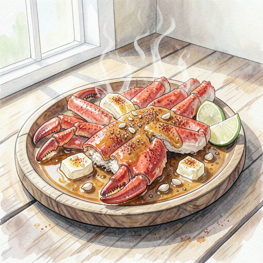 Visual representation of Surimi Snow Crab Legs Recipe: Seafood Luxury in Minutes