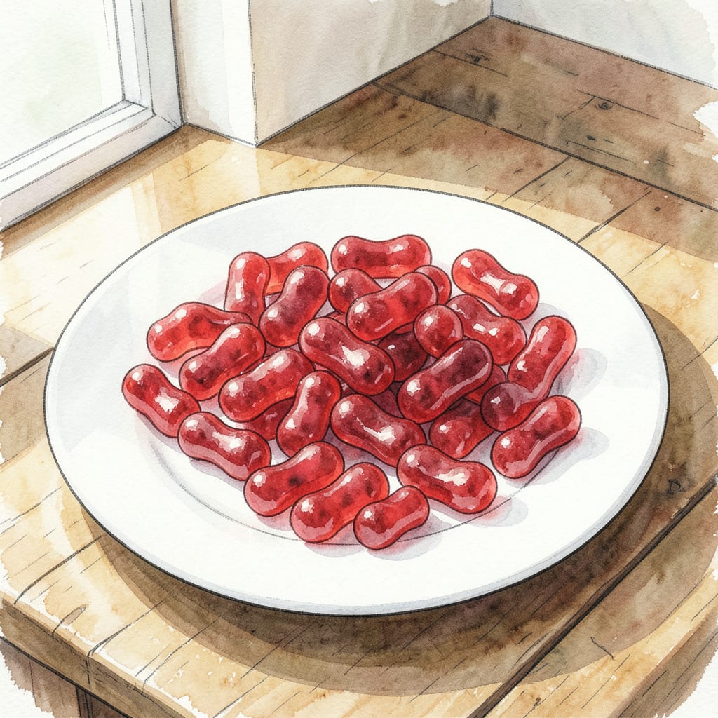 Visual representation of Swedish Fish Recipe: Chewy Homemade Candy in 30 Minutes