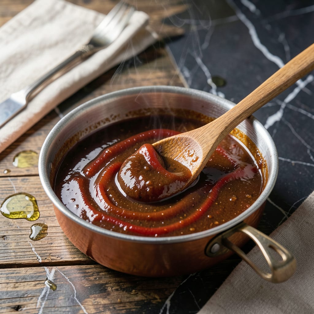 Sweet and Sour BBQ Sauce Recipe: Tangy Molasses Blend With Bold Depth example with annotations