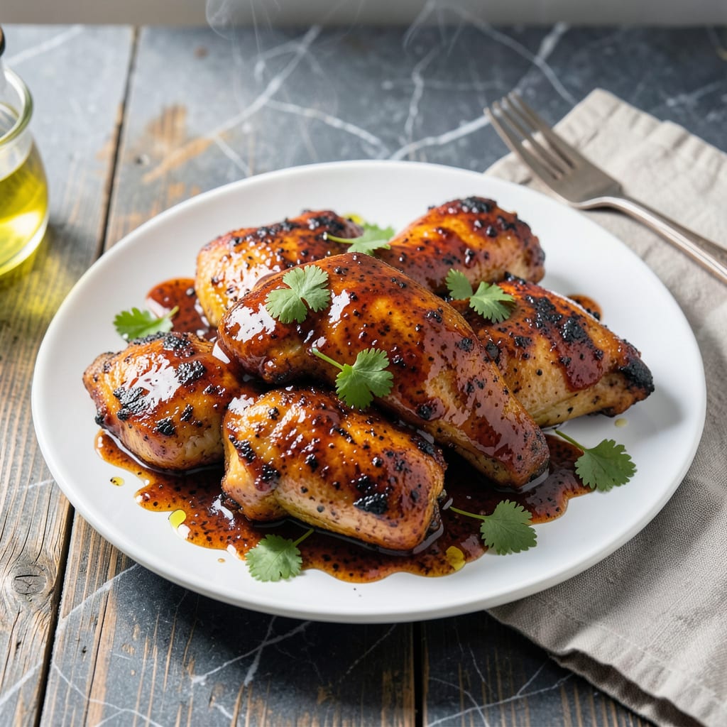Sweet And Spicy BBQ Sauce Recipe For Chicken: Balanced Heat for Grill Masters illustration with key details