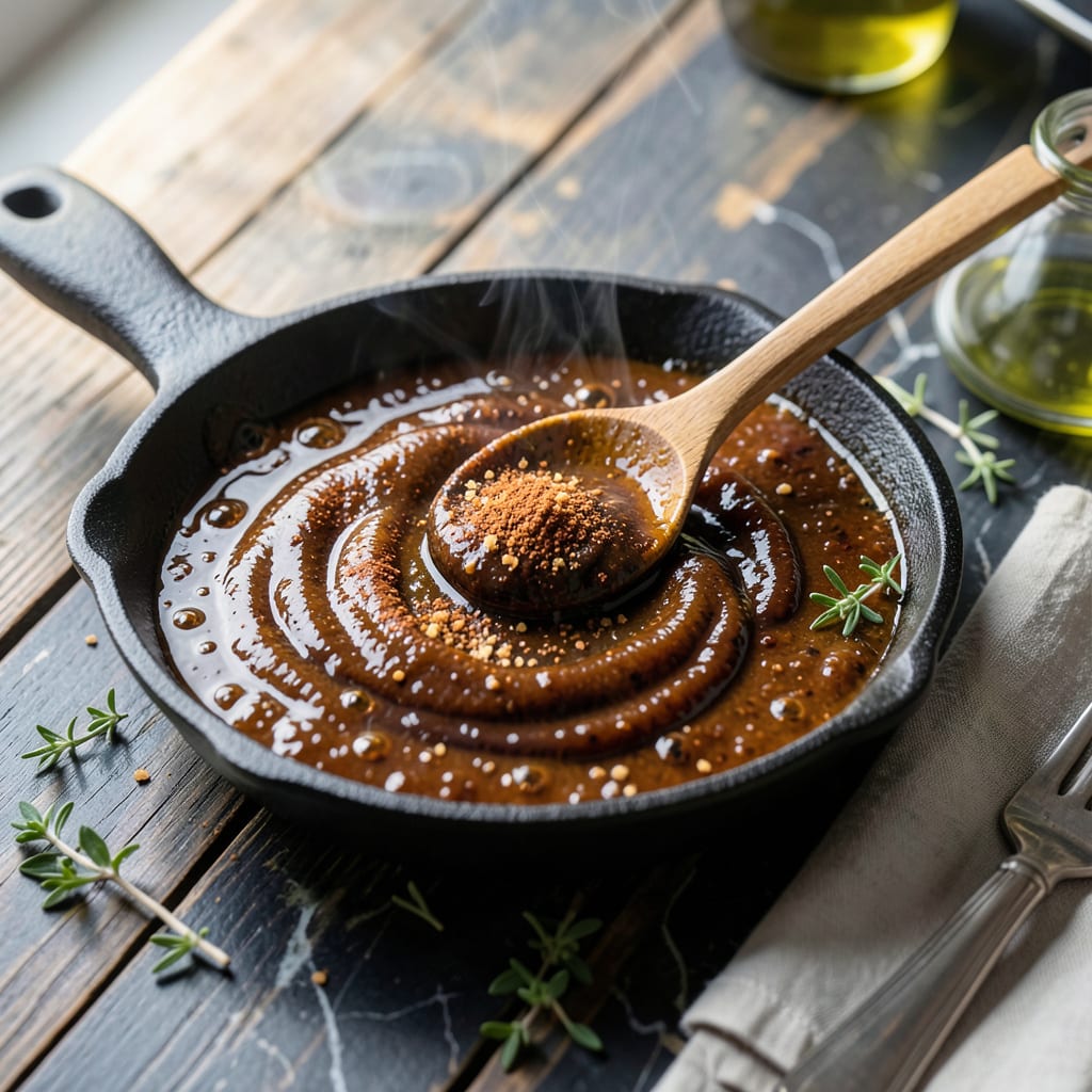 Sweet And Spicy BBQ Sauce Recipe: Tangy Heat for Your Grill illustration with key details