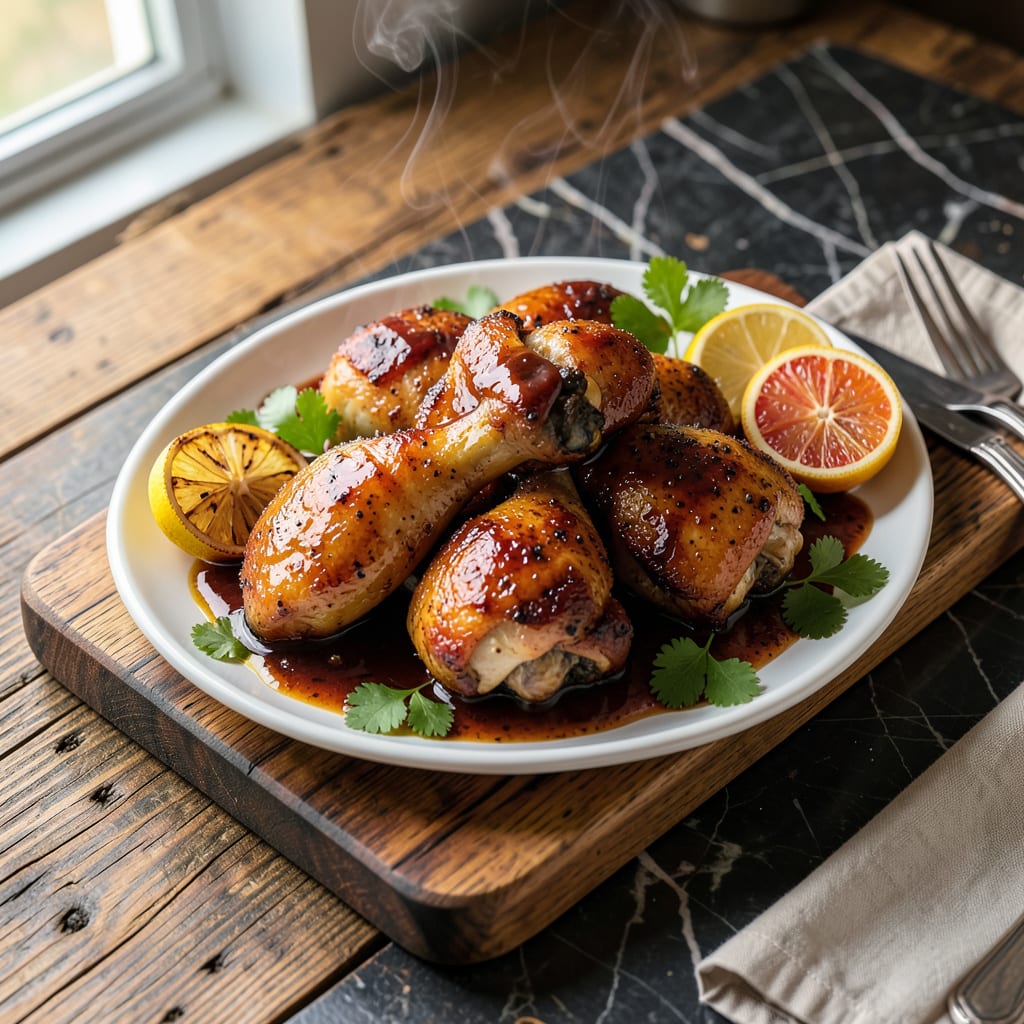 Visual representation of Sweet BBQ Chicken Recipe: Sticky Glaze With Smoky Char