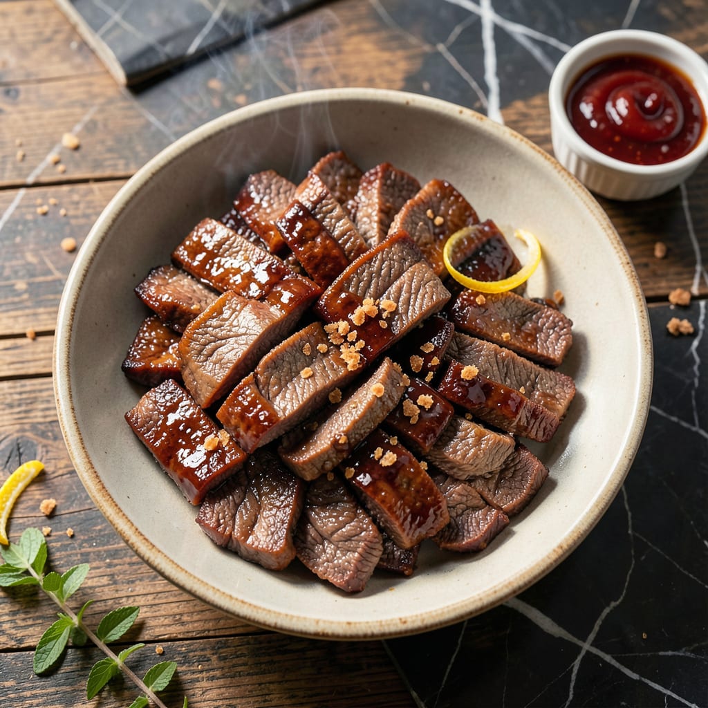 Visual representation of Sweet BBQ Jerky Recipe: Smoky Chewy Strips With Bold Spice