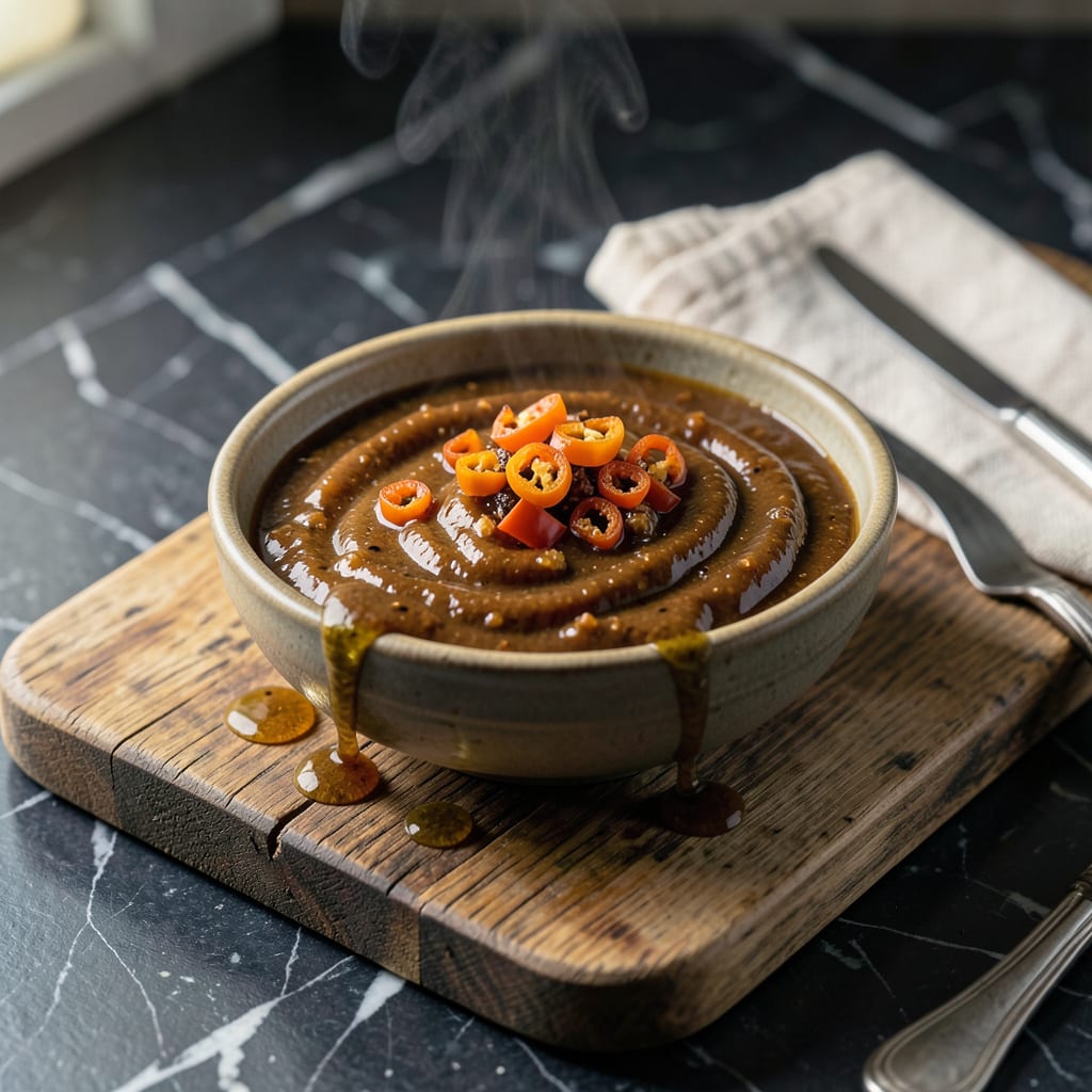 sweet habanero bbq sauce recipe illustration with key details