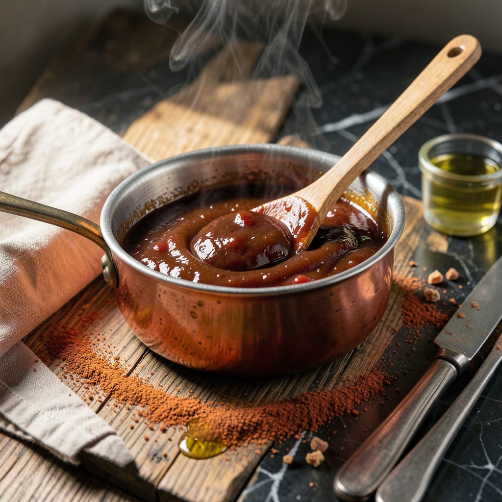 Sweet Molasses BBQ Sauce Recipe: Rich Smoky Depth for Grill Masters illustration with key details