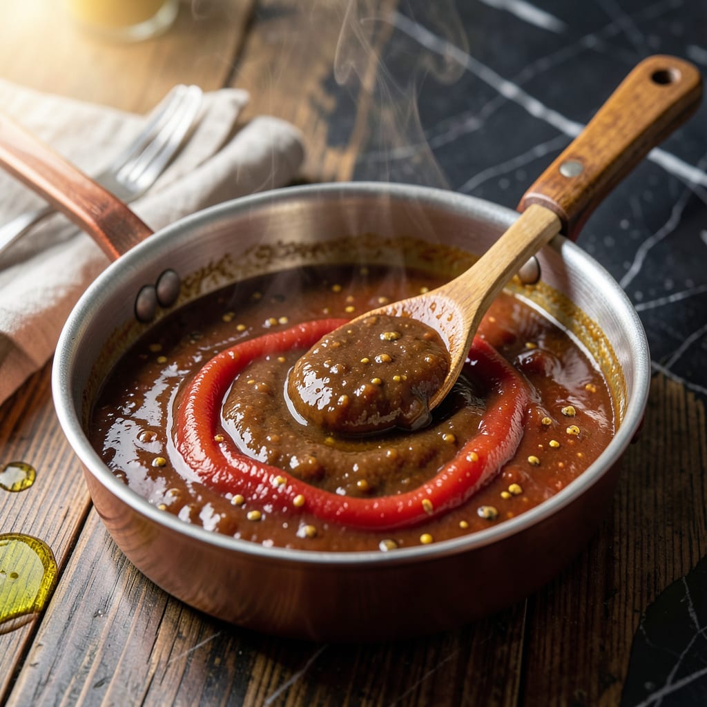 sweet rib bbq sauce recipe example with annotations