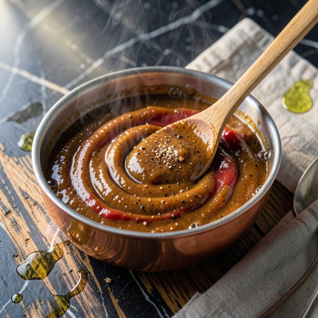 Tamarind BBQ Sauce Recipe: Sweet Tart Thick Glaze for Grilling illustration with key details