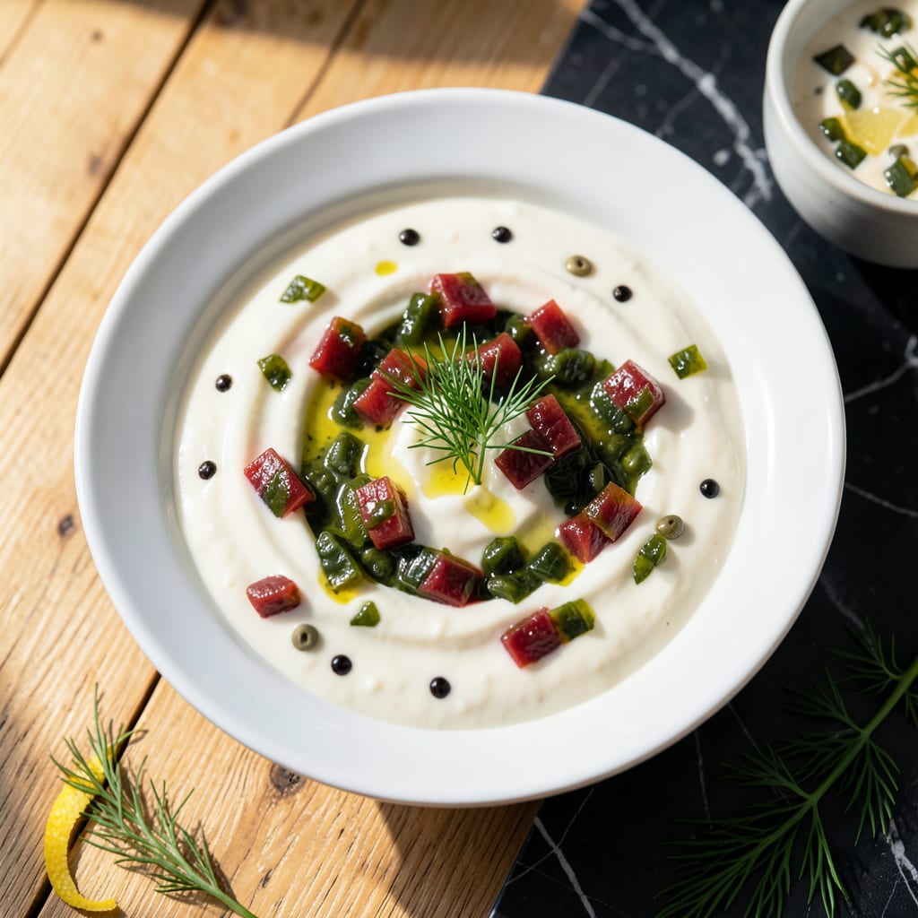 Comprehensive tartar sauce recipe with relish visual reference