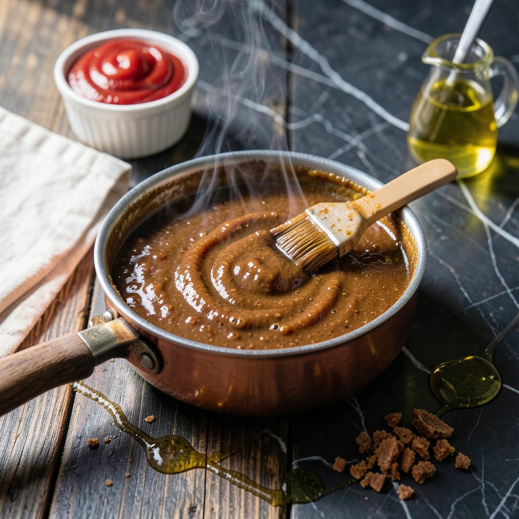 Teriyaki BBQ Sauce Recipe: Umami Rich Glaze for Grilling example with annotations