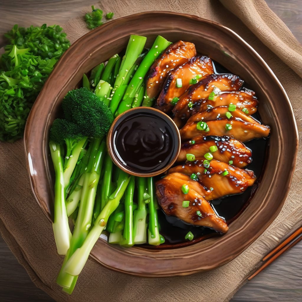 teriyaki chicken recipe example with annotations