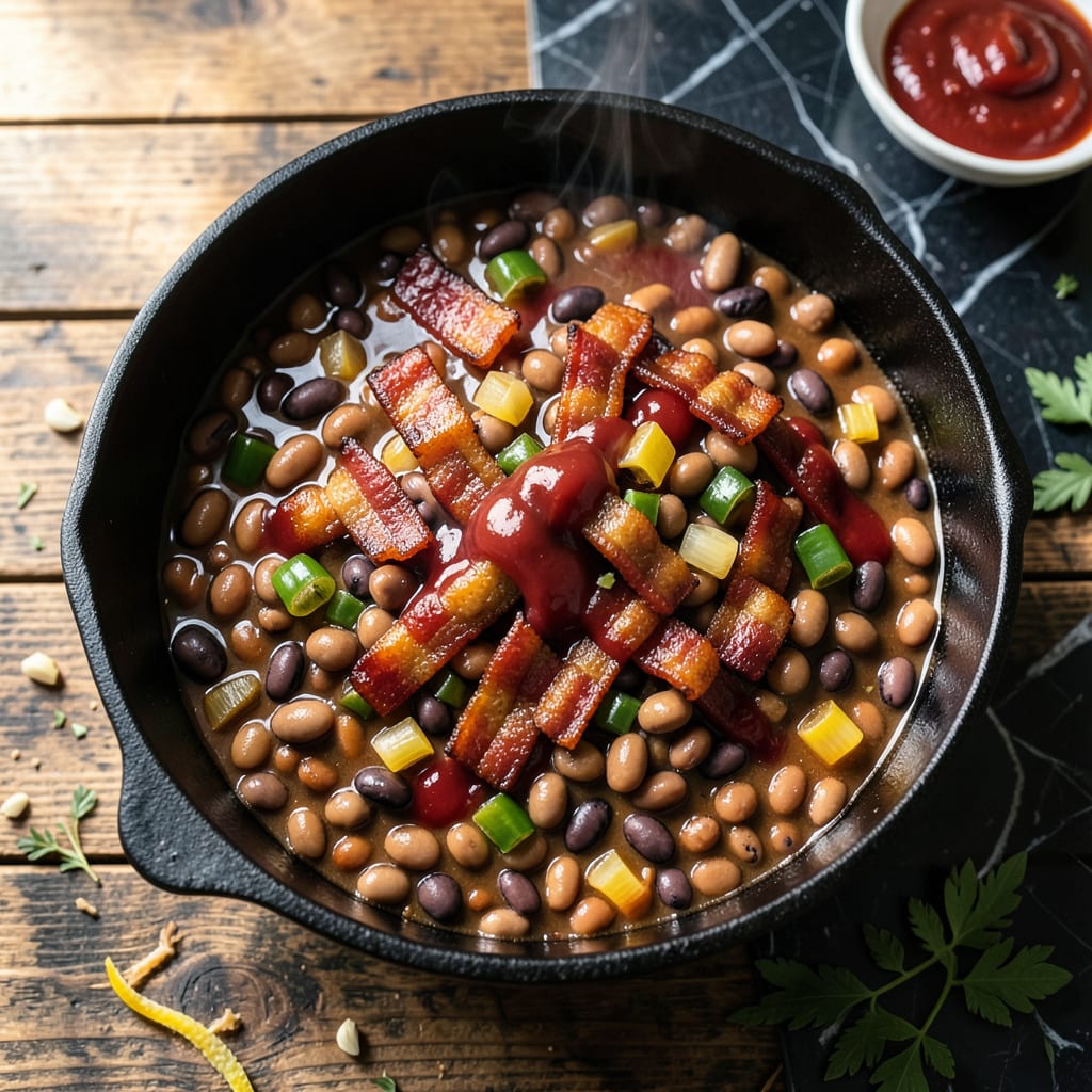 Visual representation of Texas BBQ Beans Recipe: Smoky Backyard Pit Flavor in a Pot