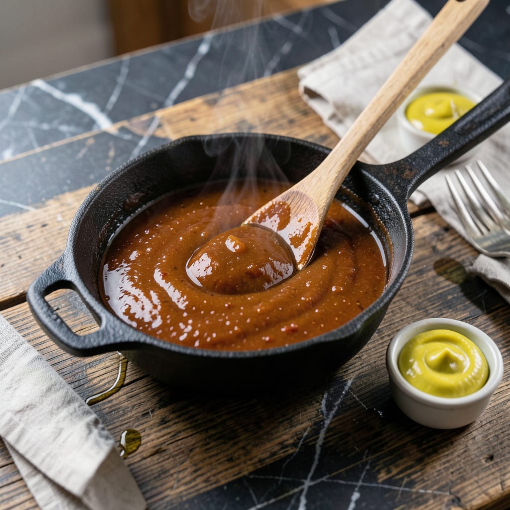 Comprehensive texas bbq mop sauce recipe visual reference