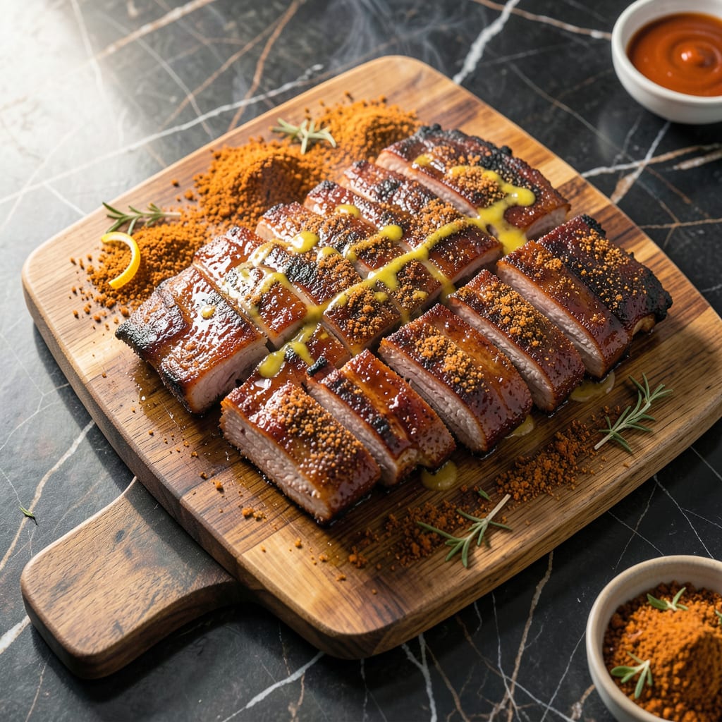 Complete texas bbq pork ribs recipe overview image