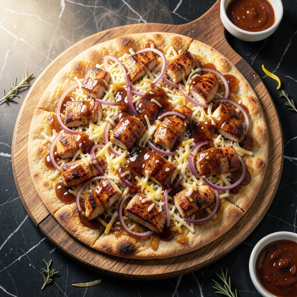 Complete TGI Fridays BBQ Chicken Flatbread Recipe: Copycat Smoky Sweetness on Crispy Crust overview image