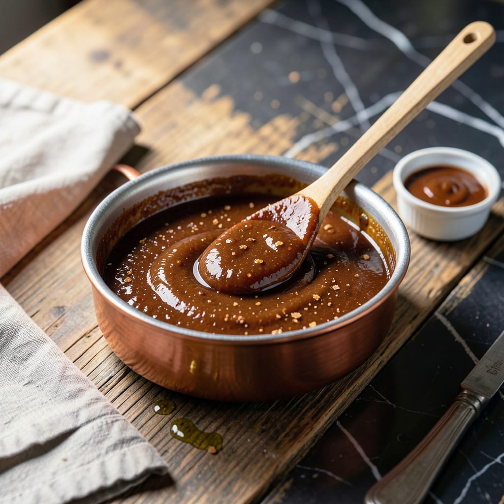 Visual representation of Thick and Sweet BBQ Sauce Recipe: Rich Molasses Glaze for Grill Masters