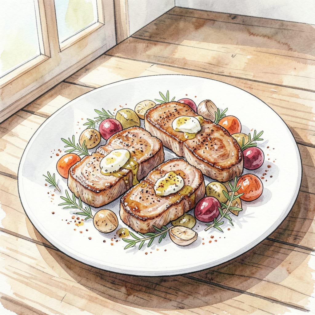 Comprehensive thin chops recipe visual reference