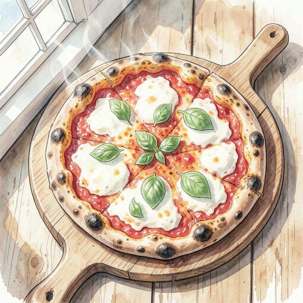 Thin Crust Wood Fired Pizza Dough Recipe: Authentic Neapolitan Style Crust Perfection illustration with key details