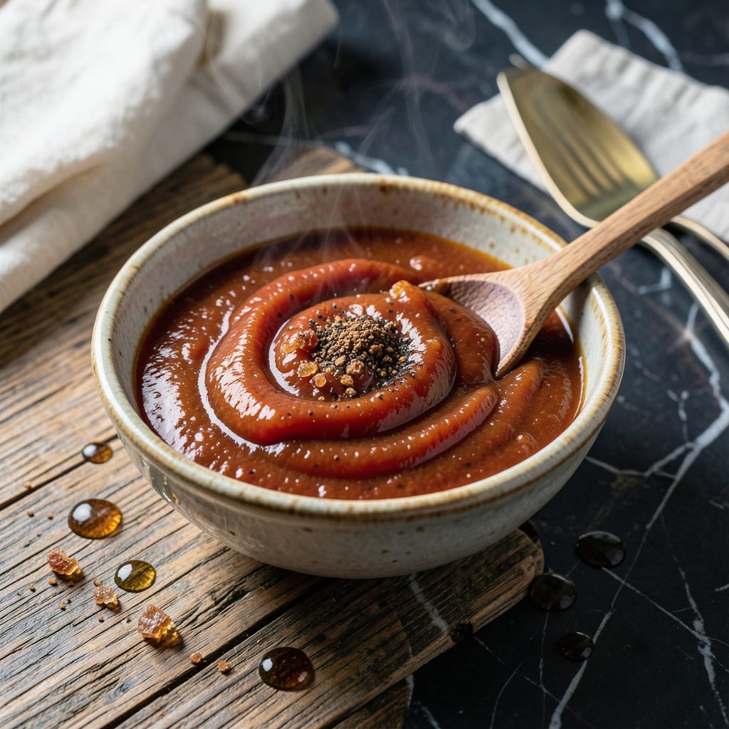 Comprehensive tomato sauce based bbq sauce recipe visual reference