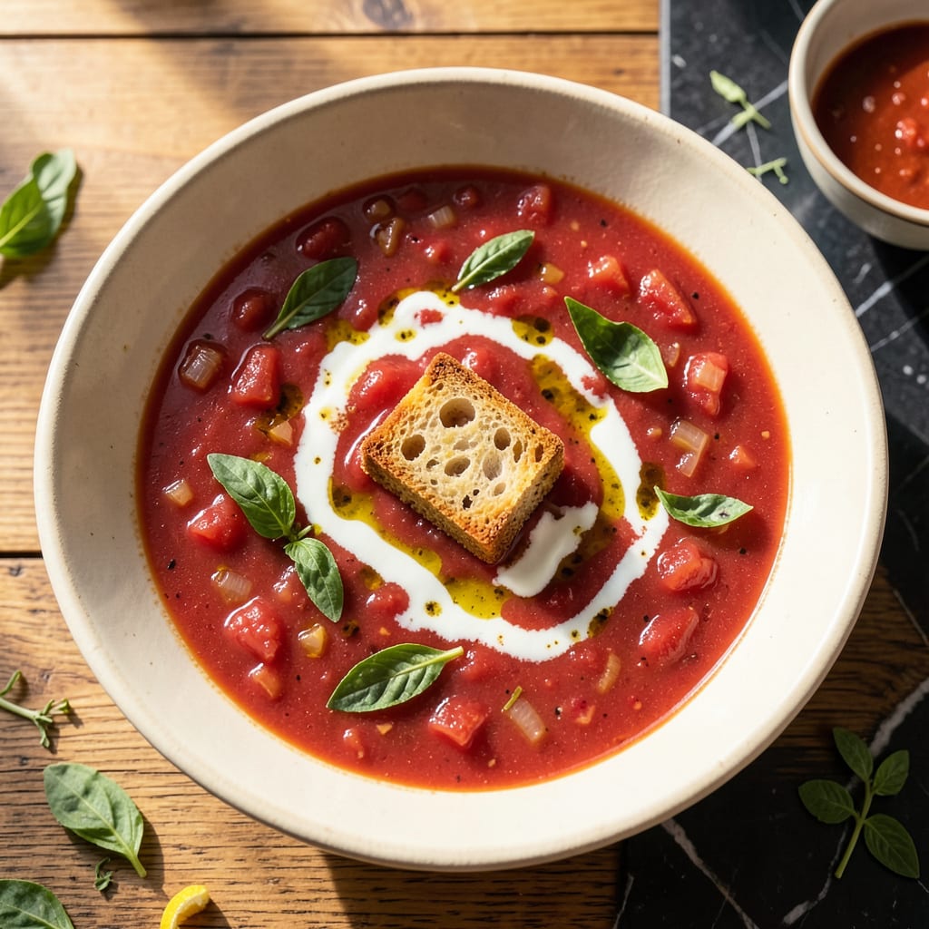 Tomato Soup No Blender: Silky Smooth Without the Appliance example with annotations