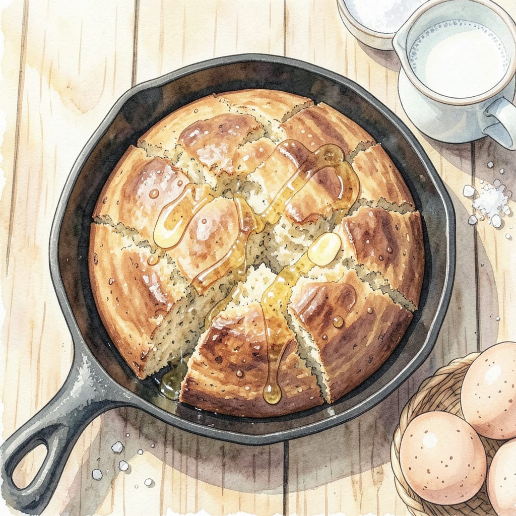 trader joes cornbread mix recipe illustration with key details