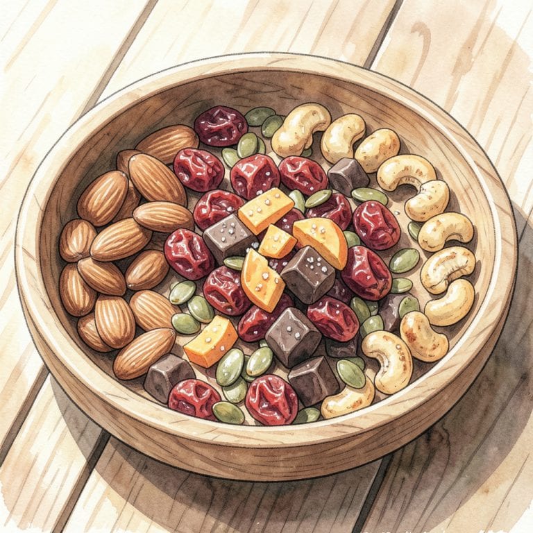 trail mix recipe example with annotations