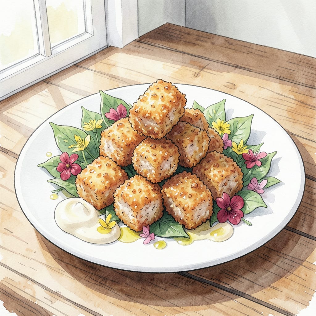 Visual representation of Tuna Nuggets Recipe: Crispy Outside, Tender Inside Delight