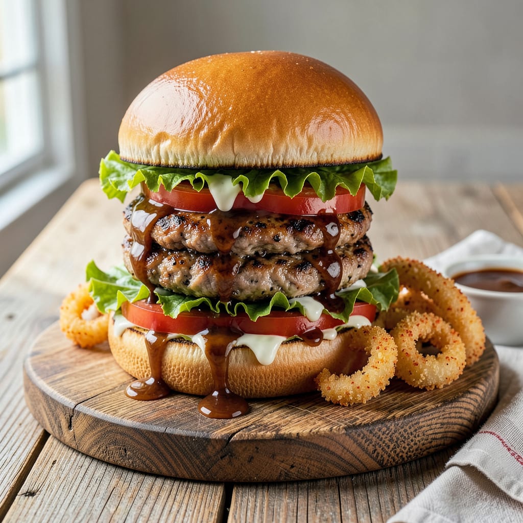 Complete turkey burger bbq recipe overview image