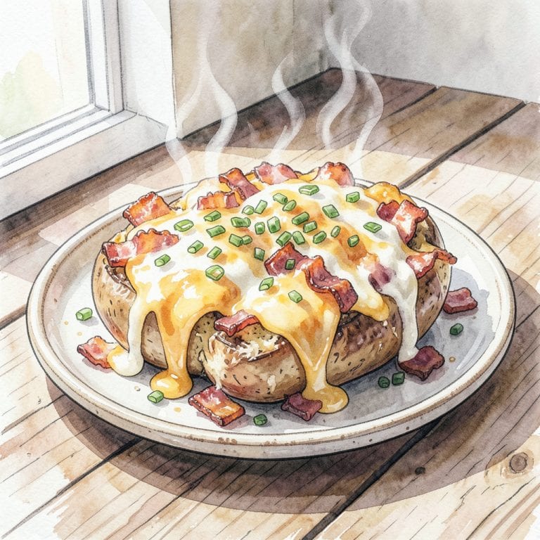 Twice Baked Potatoes BBQ Recipe: Smoky, Cheesy, and Irresistible illustration with key details
