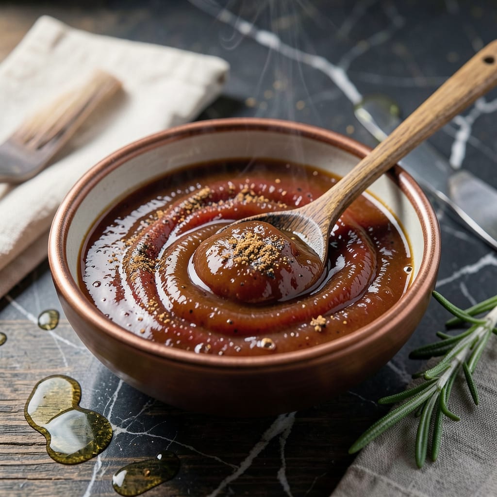 Visual representation of Unique BBQ Sauce Recipe: Tangy Molasses Free Thickness