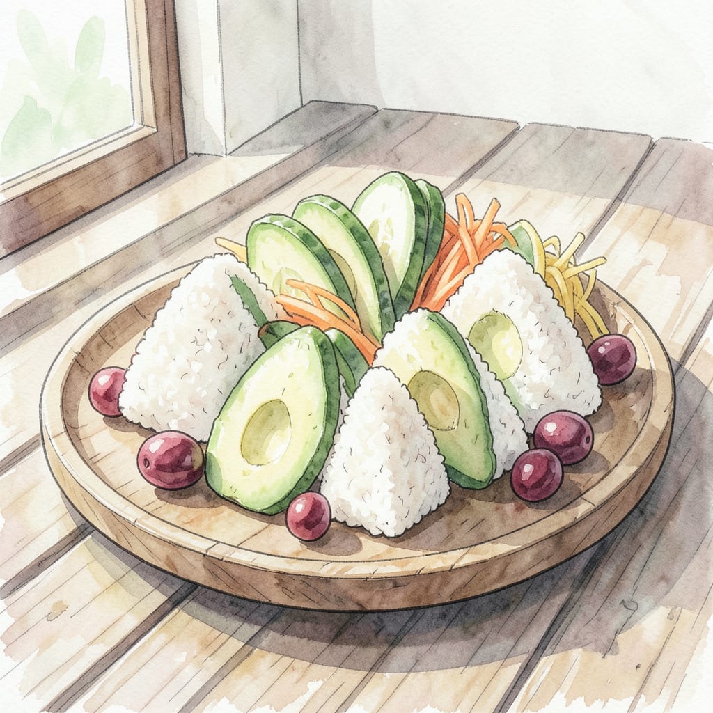 Vegetarian Onigiri Recipe: Triangular Treats Packed with Flavor detailed visual guide