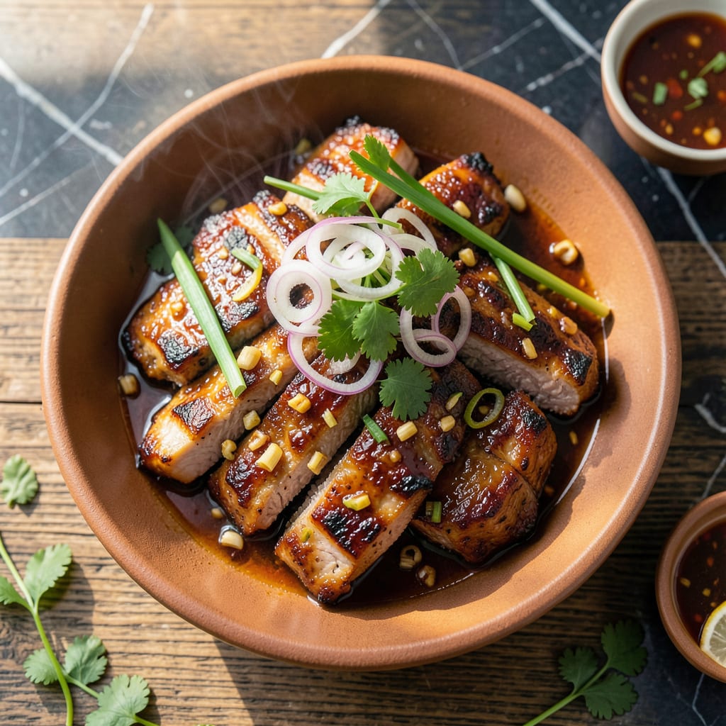 Complete Vietnamese BBQ Pork Chop Recipe: Charred Sweetness With Lemongrass Zing overview image