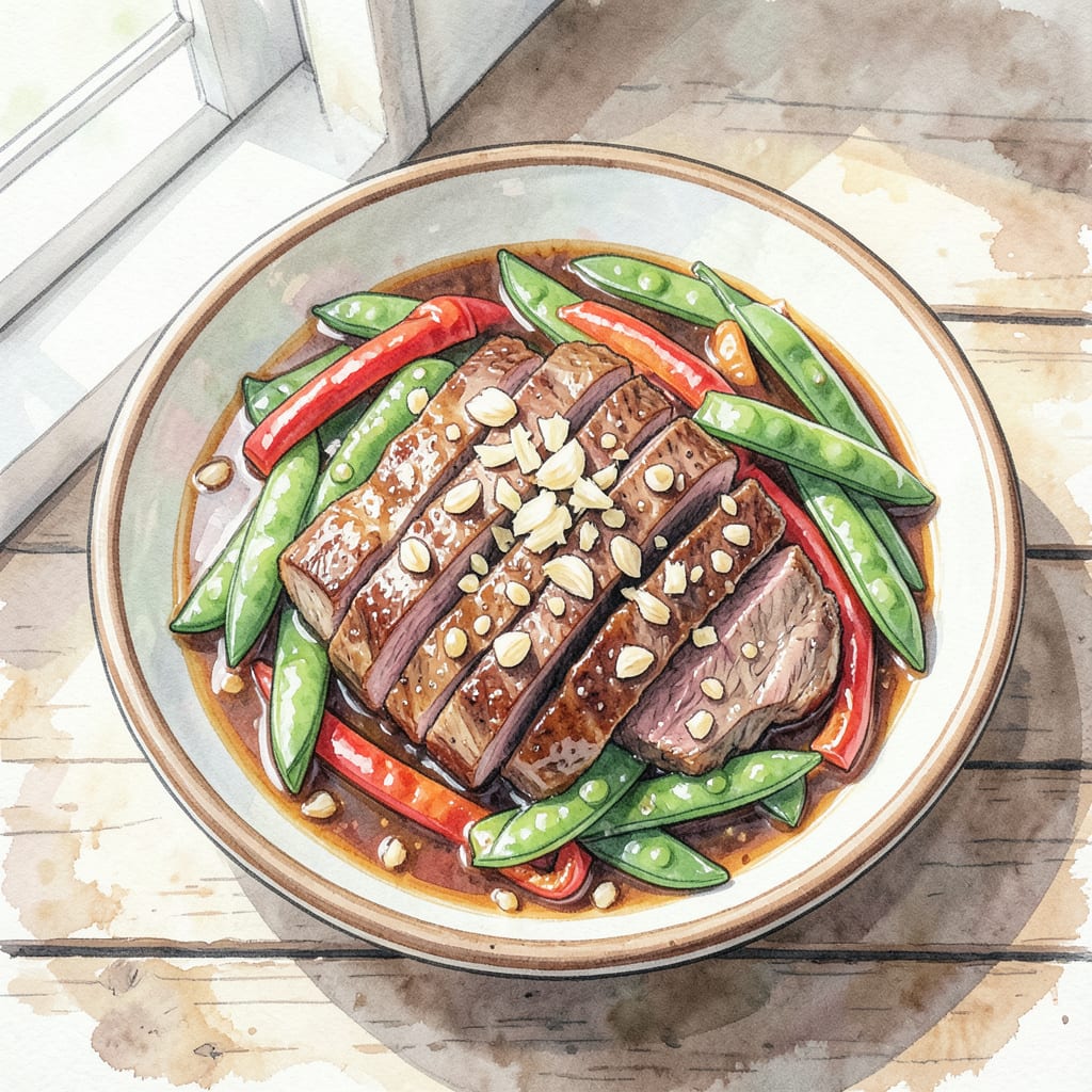 Vietnamese Beef Recipe: Stir Fried Perfection in 20 Minutes illustration with key details