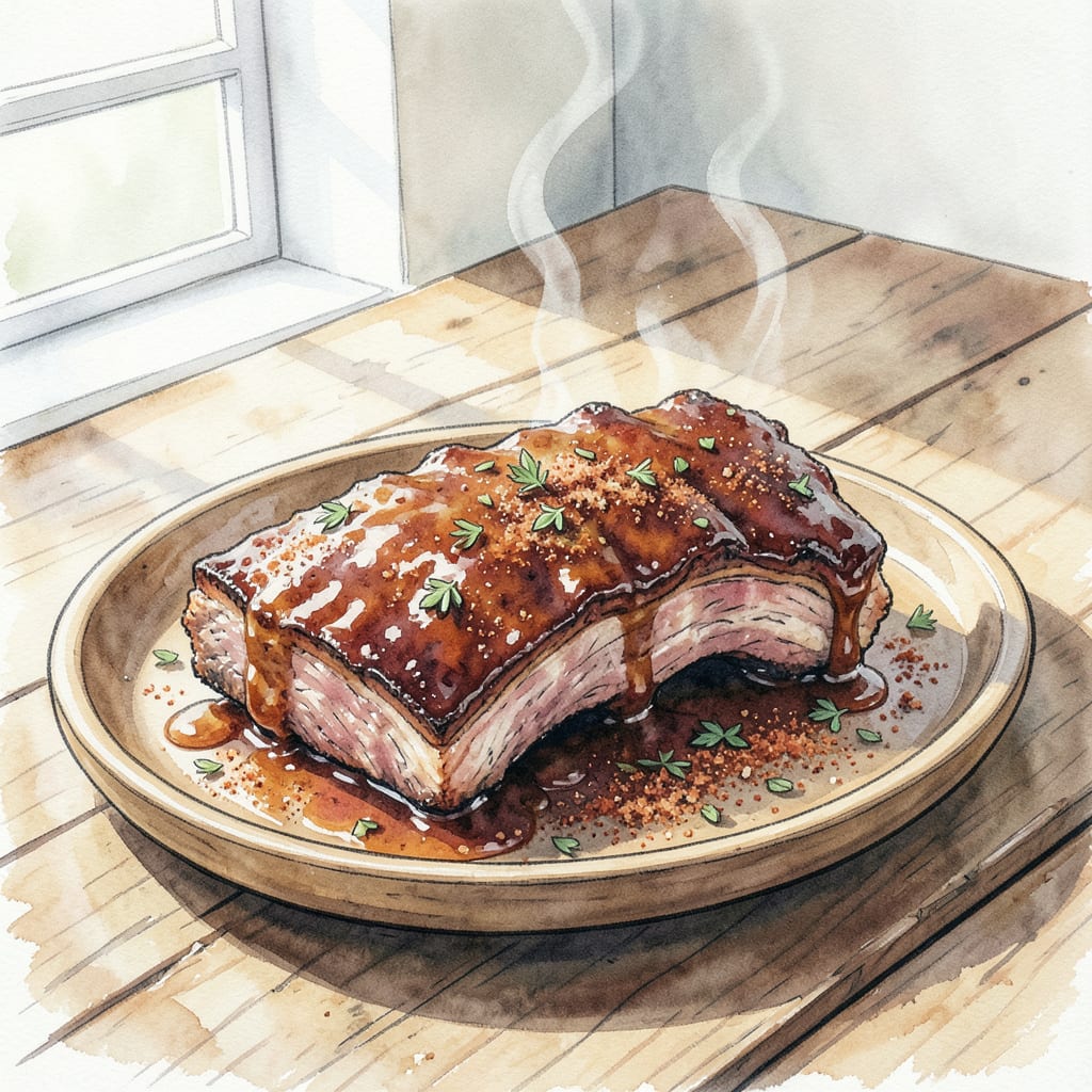 Virgil's BBQ Ribs Recipe: Fall Off The Bone Tender Perfection example with annotations